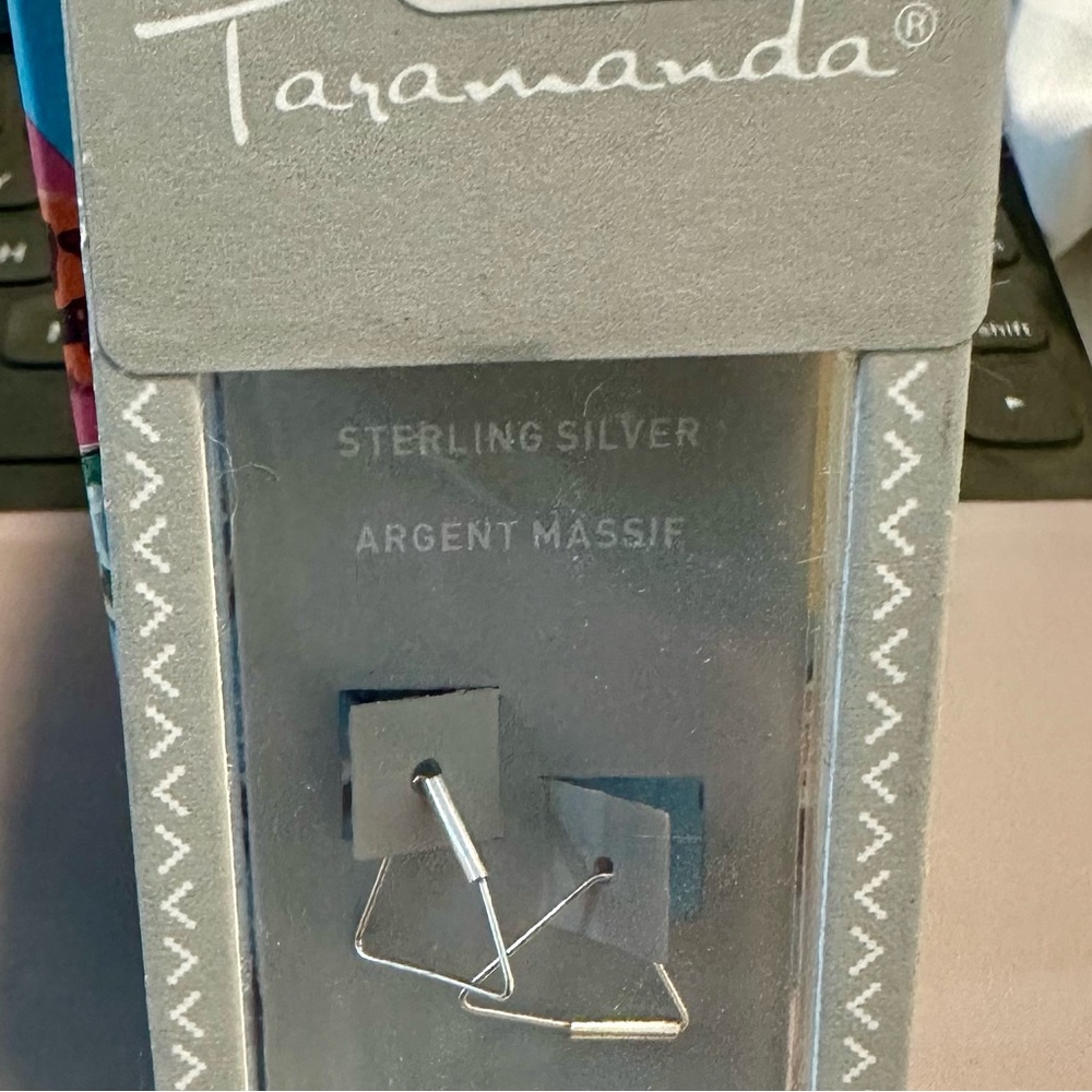 Sterling silver hoop earrings